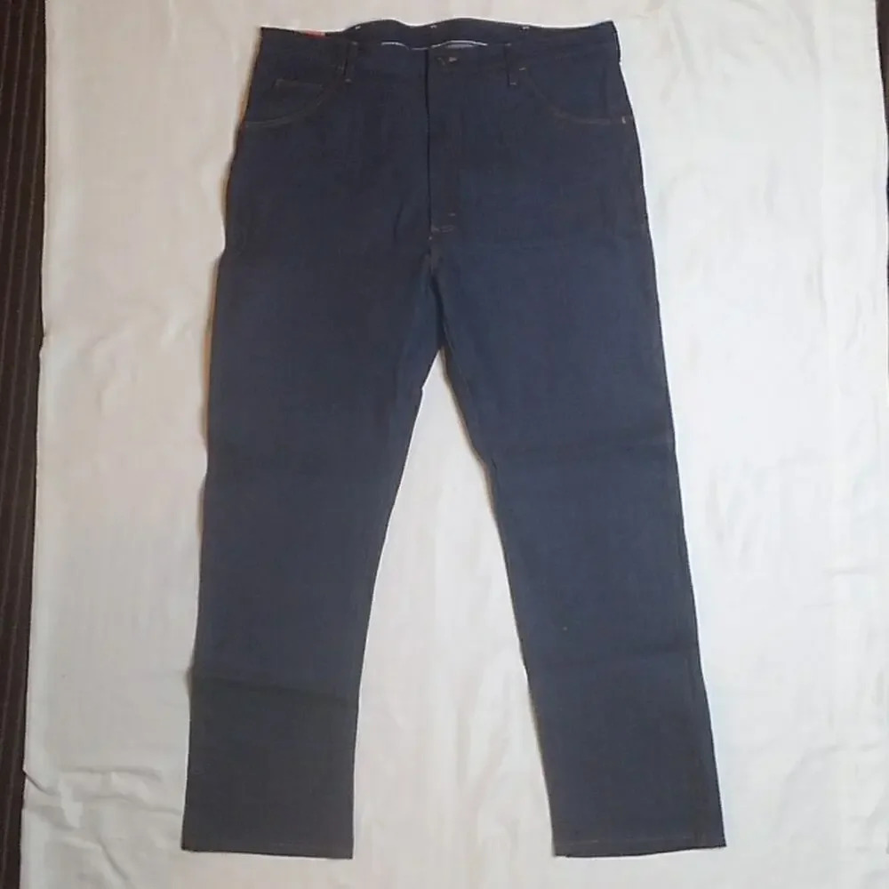NWT Rustler Advantage Hard Working Extra Heavy Weight Denim Blue Jeans 42 X 32. - Picture 3 of 8